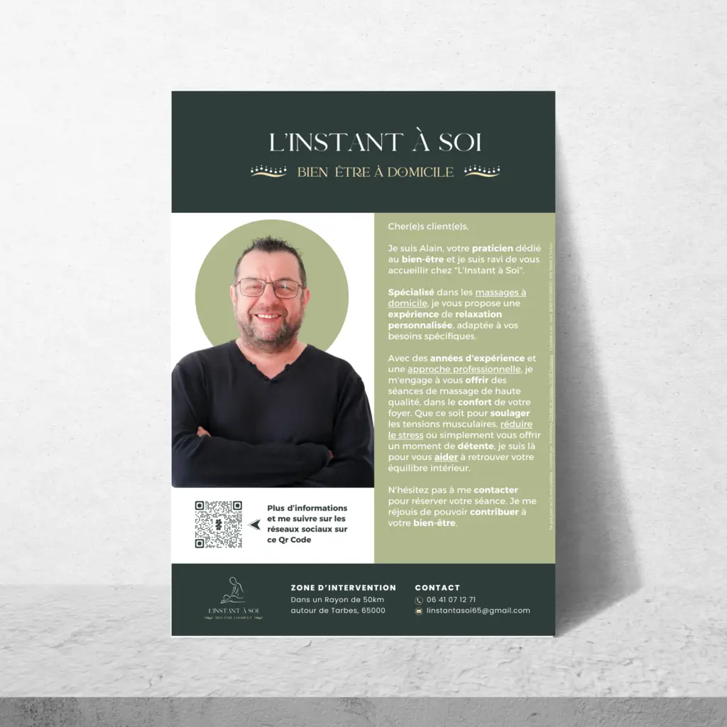 flyer verso l'instant à soi entreprise de massage à domicile et bien etre dans le 65 en occitanie