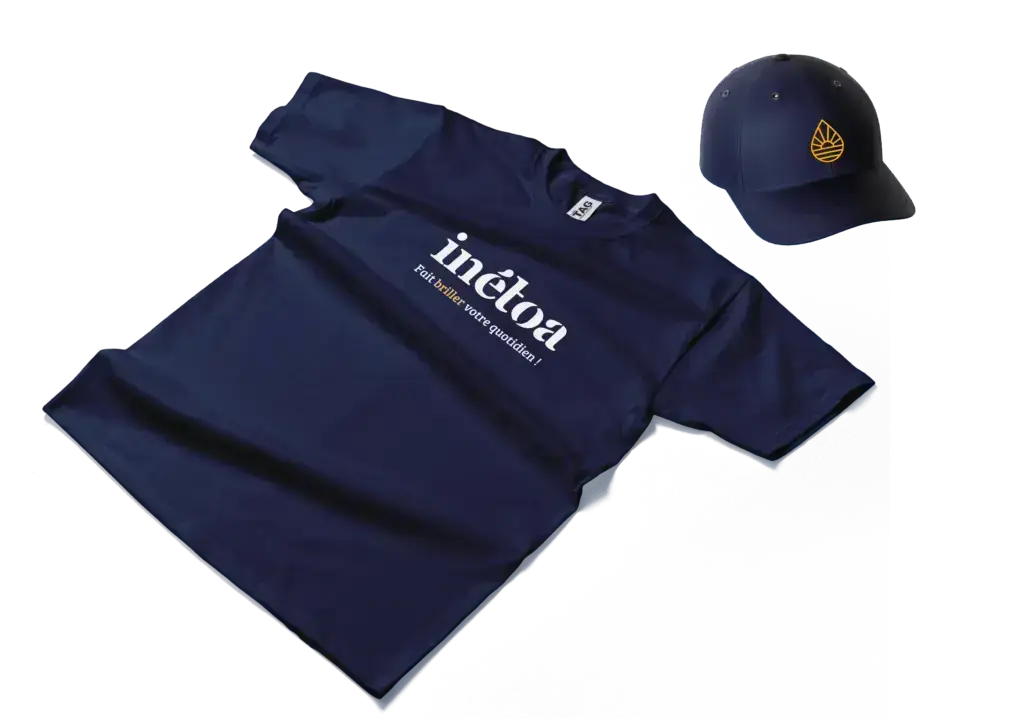 Tee-shirt Inétoa - Porté avec fierté par l'équipe, ce tee-shirt personnalisé par Crakéo représente l'engagement et le professionnalisme dans chaque intervention de nettoyage."