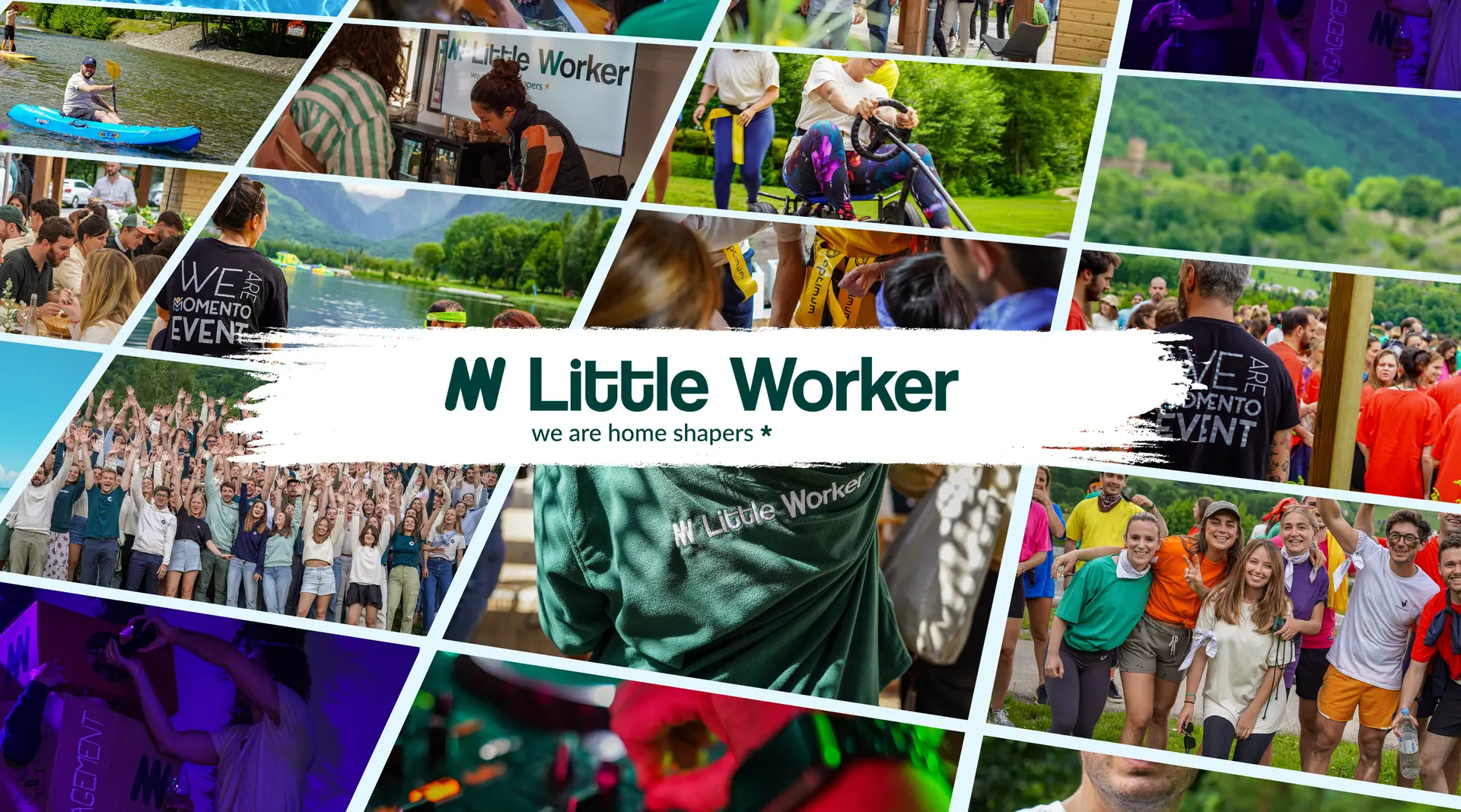 Équipe Littleworker - Capture d'Émotion : Sourires et camaraderie pendant une activité de teambuilding